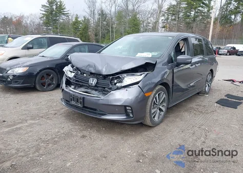 2021 Honda Odyssey Touring from USA, damaged, VIN 5FNRL6H8XMB033980